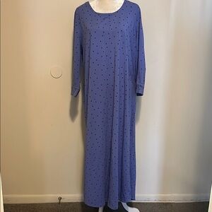Soma warm  Blue Polka Dot Maxi nightgown